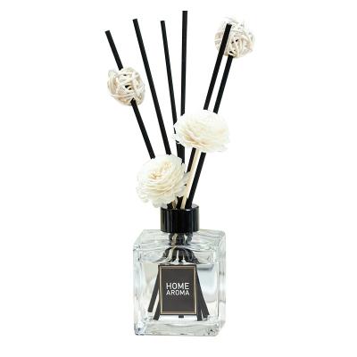 China Factory Sustainable Supply Customized Perfume Glass Bottles 200ML High Quality Luxury Home Perfume Reed Diffuser for sale