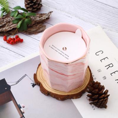 China Scented Ceramic Fragrance Soy Wax Candles Candle Gift Set Aromatic Candles for sale