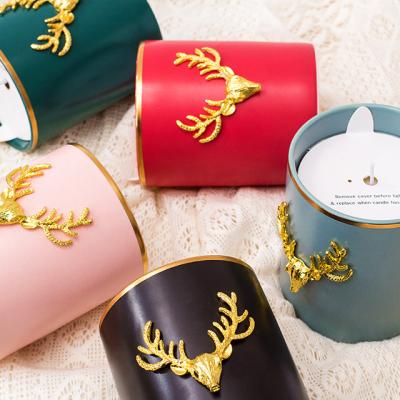 China Logo Scented Candle Wholesale Custom Soy Scented Candles Luxury Single Candle Jar for sale