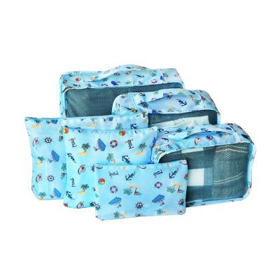 China Multi Function Six Piece Travel Bag Set With Animation Ocean Theme For Boys for sale