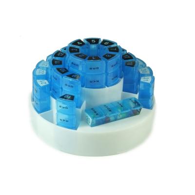 China Plastic Storage Box Section Daily Monthly Review 31 Day Pill Box for sale