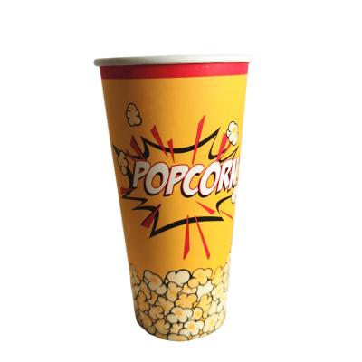 China Disposable Paper Cup 24oz Disposable Popcorn Paper Cups for sale