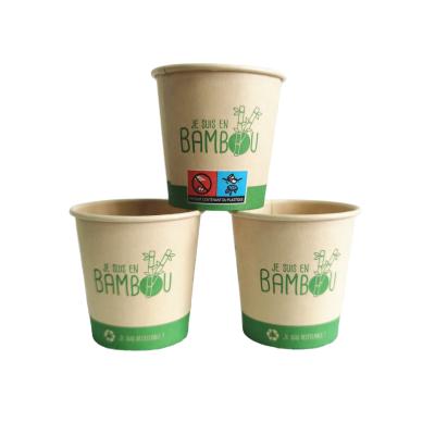 China 4oz Disposable Eco Friendly Bamboo Paper Cup Disposable Paper Cups for sale