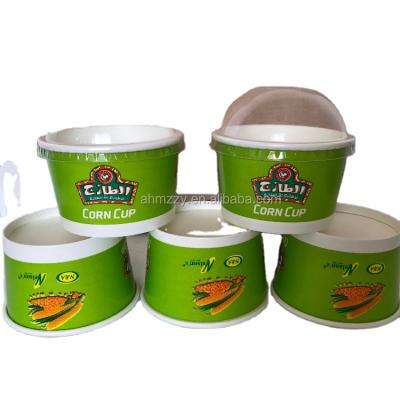 China 100% eco-friendly 200ml corn cups, ice cream cup, paper bowls with lids for sale