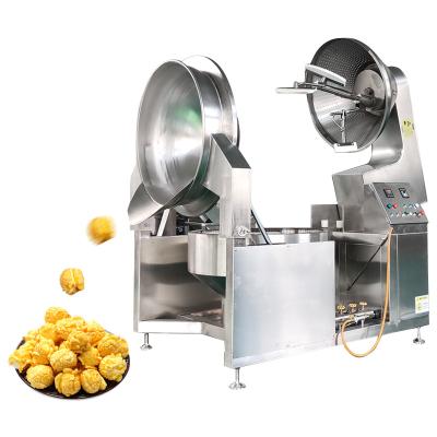 China Popping Line Gas Caramel Popcorn Hotels Large Capacity Industrial Automatic Corn Making Machine for sale