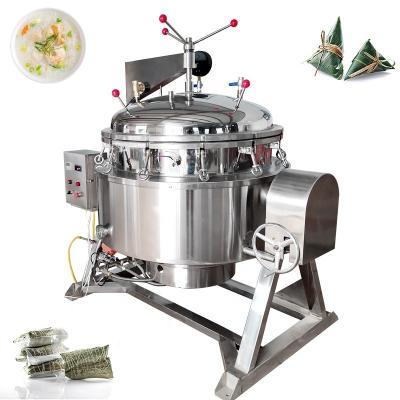 China XINLONGJIA factory industrial automatic pressure cooker snack big 500 liters stainless steel steam pressure cooking pot for bone soup for sale