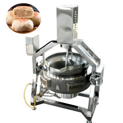 China Snack Factory XINLONGJIA Gas Heating Lined Kettle Automatic Sauce Cooking Pot With Planetary Mixer for sale