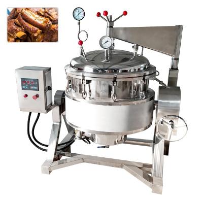 China High Efficiency Easy Operation Xinlongjia Big Capacity Corn Beans Chickpeas Gas Pressure Kettle Mutton Lamb Bone Broth Soup Cooking Machine for sale