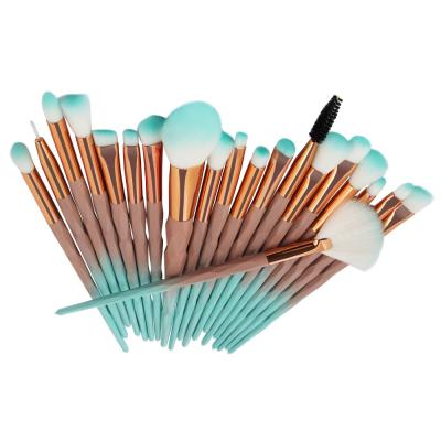 China Angular Blush Brush 20pcs Crystal Makeup Brushes for sale