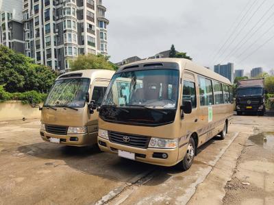 China 1 deur Gebruikte Toyota Bus Handgeschakelde Transmissie 10-23 Zitplaatsen Coaster Model Te koop