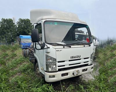 China Used truck Isuzu ELF 600p Cargo Truck 4KH1 Diesel Engine And White Body for sale