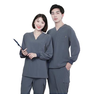 China Factory Professional Design Eco - Friendly , Custom Doctor 's Clothes , White Long Sleeve Coat Medicine Room for sale