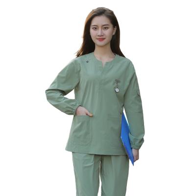 China Long Sleeve Green Doctor Suit Coveralls Surgical Gown Tops Medical Uniform Pants Eco - Friendly for sale