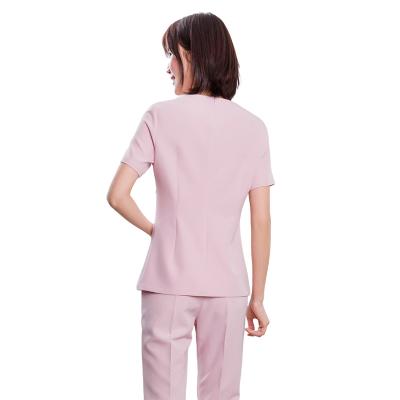 China Breathable Hot Sale Doctor Uniforms Short Sleeve Tops Pants Uniform Women Doctor for sale