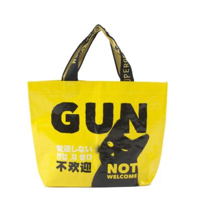 China Durable/Recyclable/Folding Personalized Pattern Cartoon Style Environmentally Friendly No Smell Recyclable Material Recycled Tote Bags for sale