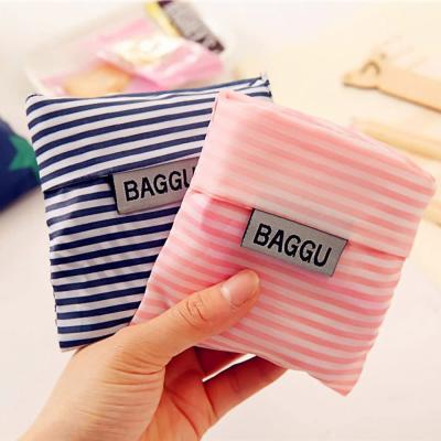 China Reusable Hot Sale Custom Eco Friendly Mini Reusable Polyester Foldable Ripstop Shopping Bag Eco Friendly Nylon Packaging for sale