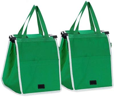 China Polyester Reusable Durable Waterproof Biodegradable Portable Groceries High Capacity Portable Shopping Bag for sale