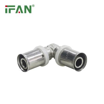 China IFAN PEX OEM ODM Water Supply Press Fittings PEX Durable Brass Water Pipe Press Fittings for sale