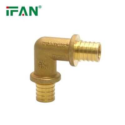 China Pipe Lines Connects IFAN Wholesale Hot Sale 16-32mm Elbow Fittings Brass Plumbing Fittings for sale