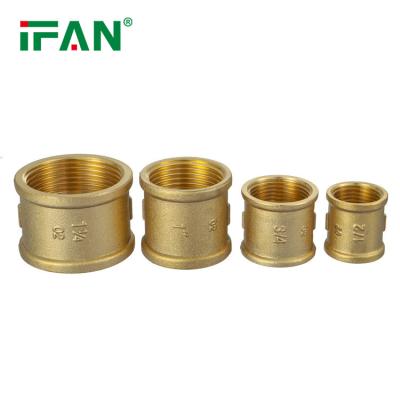 China IFAN Brass High Pressure Resistance Brass Fitting 3/8-2inch Threaded Fitting Brass Socket for sale