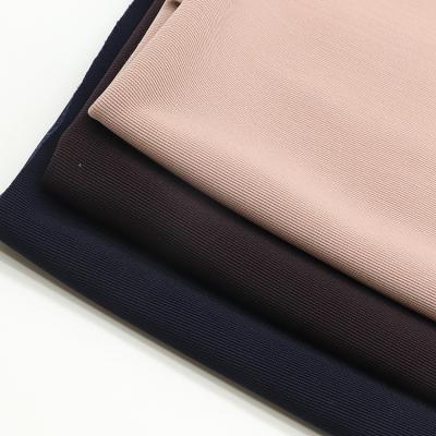 China Blackout TR New Roma Fabric China Factory Customized Plain Dyed Ponte De Roma Fabric Polyester Spandex Knitted TR Ponte Roma Fabric for sale