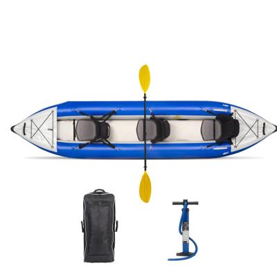 China Wholesale Dropstitch+PVC Inflatable Kayak 3 Person Inflatable Canoe Fishing Kayak for sale