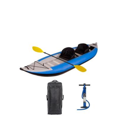 China Dropstitch+PVC Inflatable Canoe Kayak Wholesale Cheap Inflatable Kayak Drop Fishing Point for sale