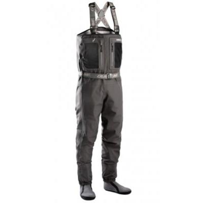 China Waterproof PVC Coated Waterproof Nylon Chest Waders High Fishing Waders With Boots for sale