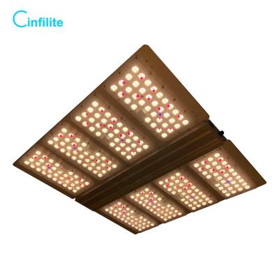 China Seed Starting Newest Design Optical Infilite Samsung Lm301h Led Grow Light 630w Pro Full Spectrum Led IR Grow Lights for sale