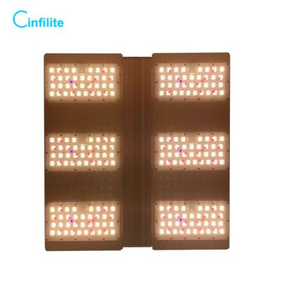 China Button dimming & Infilite Best Optical 2.7umol/J Dimming RJ Port Wire Led Grow Light Plant Spectrum Samsung Lm301b 480w Grow Light For Indoor Plants for sale