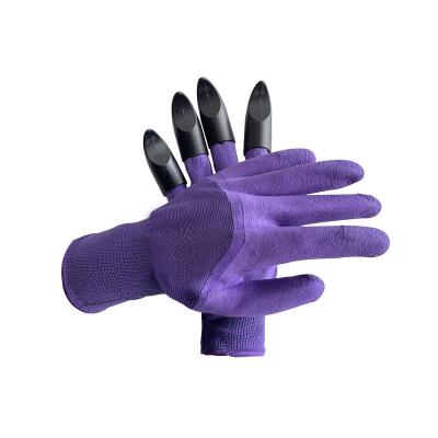 China GENERAL PURPOSE LATEX GLOVES Sunnyhope Agriculture Breathable Latex Coated Claw Garden Gloves for sale