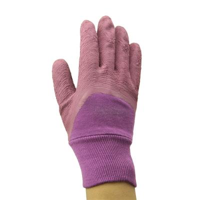 China 3/4 Dipped 13 Gauge Interlock Liner Garden Cotton Latex Warehouse Safety Work Gloves Cheap for sale