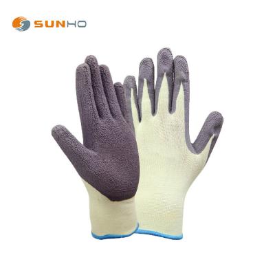 China Palm Dipped Sunnyhope Gloves For Work Gloves Latex Bamboo Purple Foam Work Safety Gloves Cheap for sale