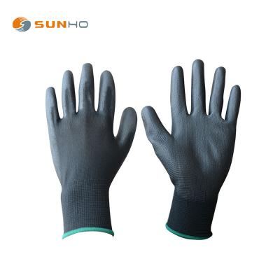 China Comfortable And Fantion Cheap Colorful Sunnyhope Work Safety Gloves 13G PU Coated Gloves Gardening Glove for sale