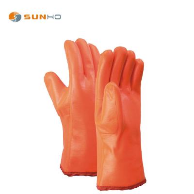 China COLD USE GLOVES gloves for winter working PVC glove for industrial use aginst cold glove for sale