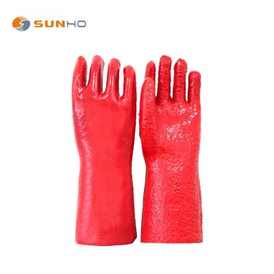 China Operating Mining Sunnyhope PVC Safety Hand Gloves Mining Gloves Terry Liner Gloves for sale