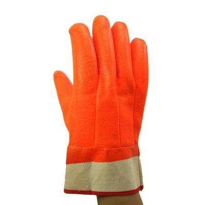 China Low Temperature Waterproof Warm Labor Insurance Protection PVC Cheap Safety Work Gloves for sale