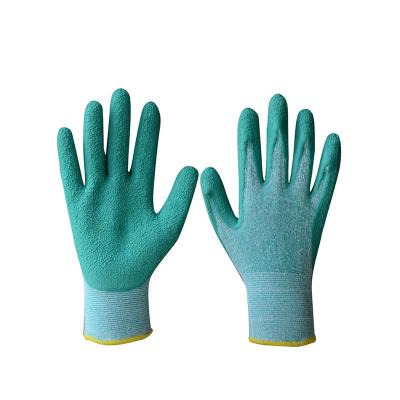 China Cheap Durable Custom Made Foam Fiber Nitrile Bamboo Logo Gloves Labor Safety Sunnyhope Coated Work Gloves for sale