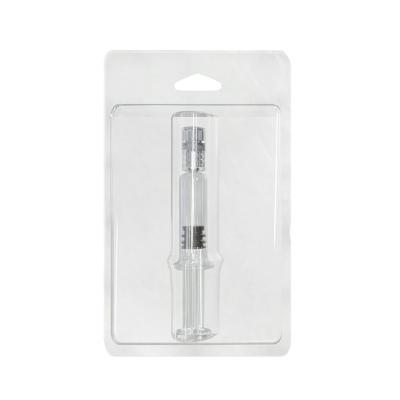 China 1ml Disposable Luer Lock Syringe Clamshell Glass Blister Pack for sale