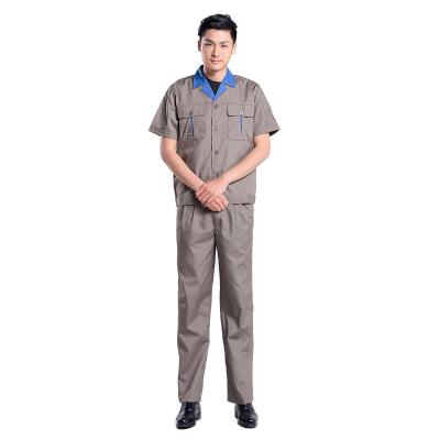 China New Factory Summer Uniform Workshop Uniform Soft/Breathable/Wear-Resistant Heat Dissipation And Breathable Cotton Workwear For Men And Women for sale