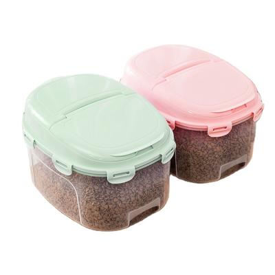 China Sustainable High Quality Plastic Dog Food Container Sealed Moisture Resistant Dog Food Storage Bucket for sale