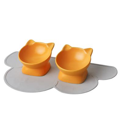 China Cat Bowl Protects Cervical Vertebra Cat Food Set Cat Food Sustainable Ceramic Pet Bowl Large Ceramic Bowl for sale