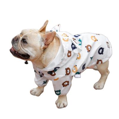 China Wholesale Viable Luxury Slim Small Puppy Bear Dog Raincoat Comfortable Summer Pet Raincoat for sale