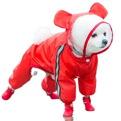 China 2022 Viable New Cute Dog Raincoat All Round Exquisite Sunscreen Waterproof Pet Portable Raincoat for sale