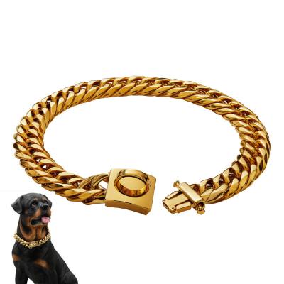 China Hot Selling Viable Pet Collar Bucket Collar Pet Supplies Accessories Jewelry Alloy Steel Pet Chain for sale