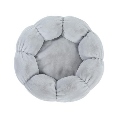 China Viable The New Soft Cushion Fluffy Plush Around Sofa Luxury Cat Bed Dog Bed Eco Friendly Pet Beds for sale