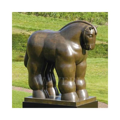 China Fernando Botero Horse Statue Fernando Botero Bronze Fat Horse Bronze Sculpture Botero Horse Statue Europe for sale