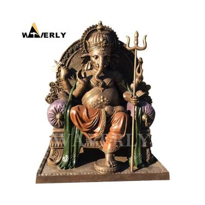 China India Hindu Large God Ganesha Statue Lord Large Bronze Copper Ganesh Statue for sale