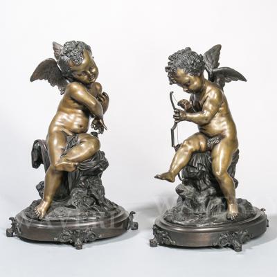 China Europe Wholesale Metal Brass Bronze Statue of Children's Angels Bronze Child Angel Statues Bronze Angel Statue Casting for sale