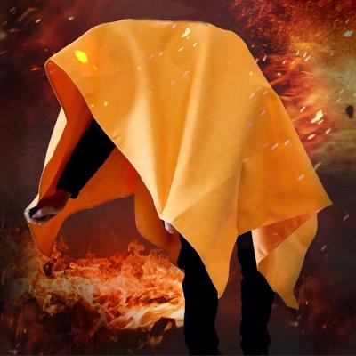 China 1800g/M2 Emergency Heavy Duty Fire Blanket In Kitchen Orange White 1.8m*1.8m 0.5 0.8mm for sale